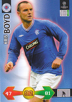 Kris Boyd Glasgow Rangers FC 2009/10 Panini Super Strikes CL #259